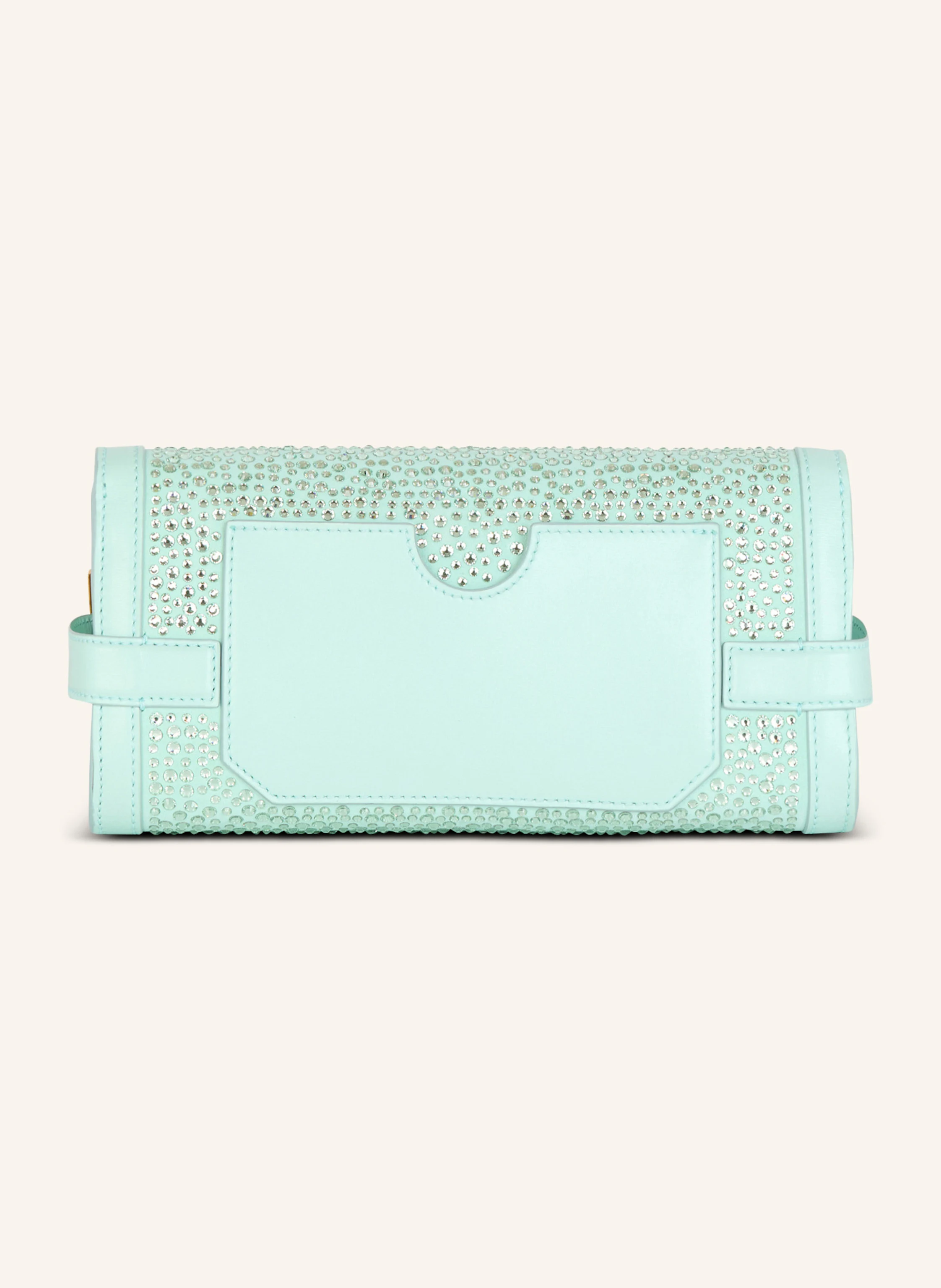 BALMAIN Pochette B-Buzz 23 aus Wildleder und Strass