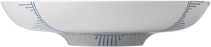 Royal Copenhagen Blå Mega Riflet 34 cm Fad Hvid