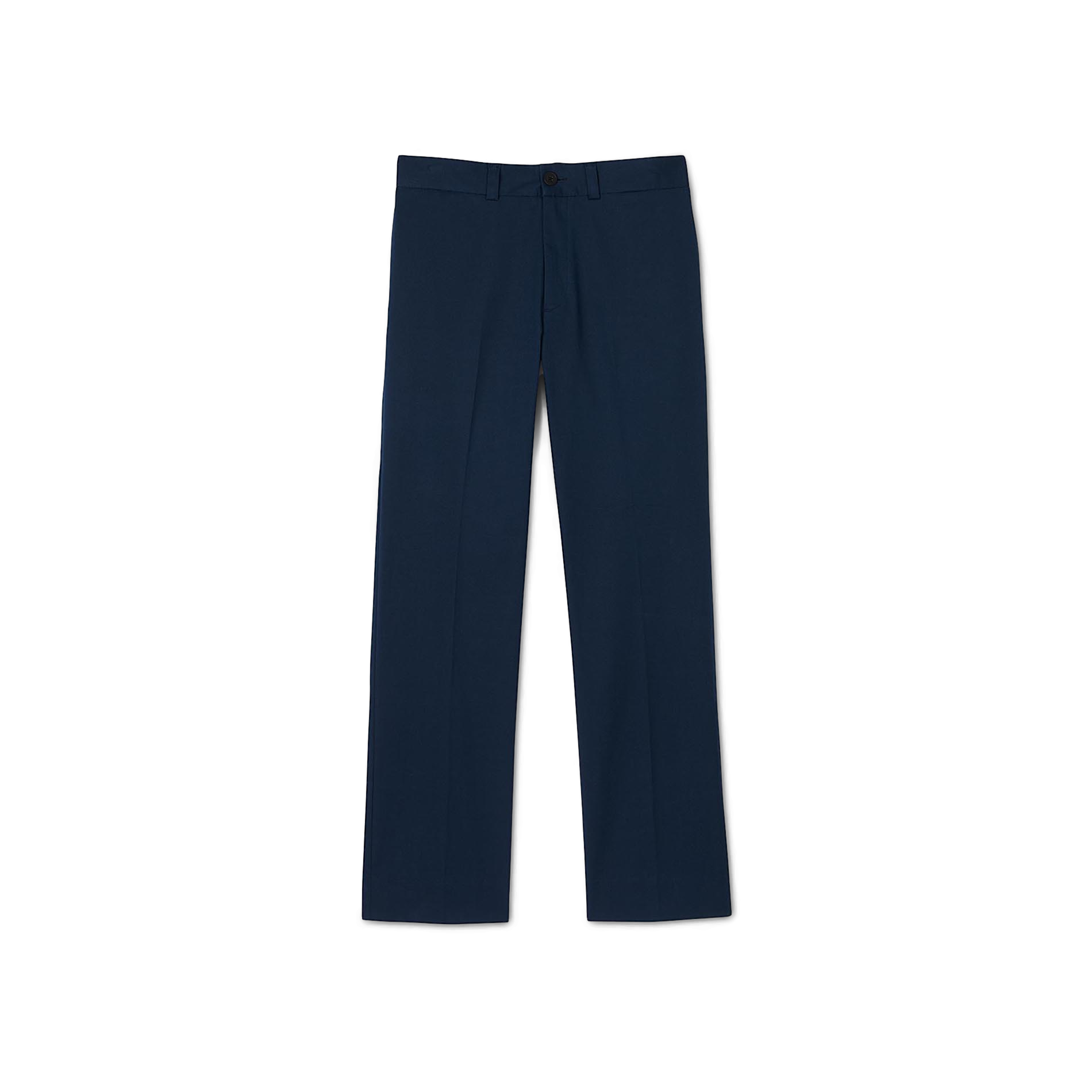 Pantalon chino en coton mélangé | Bleu
