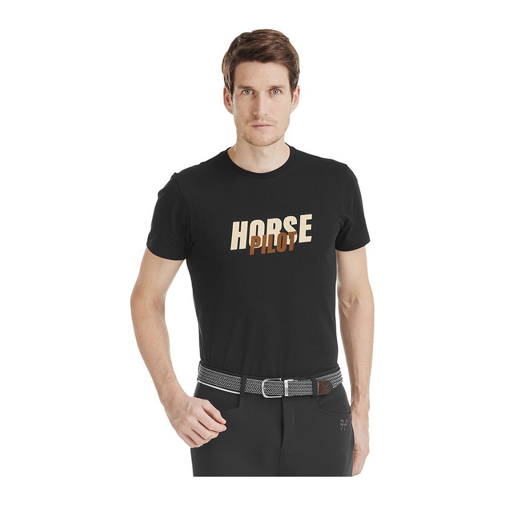 Horse Pilot TEAM - Tee-shirt Homme black