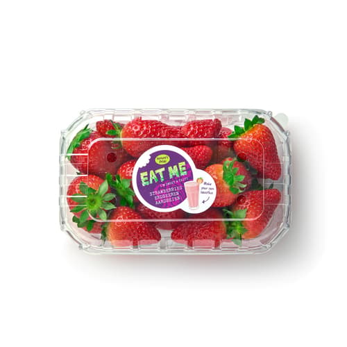 Erdbeeren, Schale