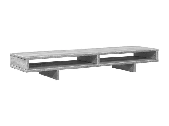 Support de moniteur sonoma gris 100x27x15 cm bois d'ingénierie