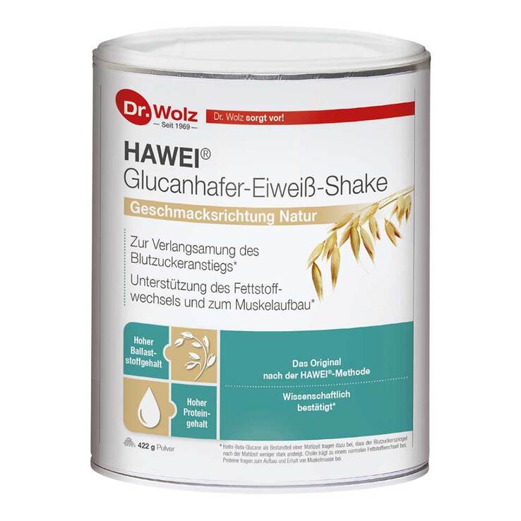 Hawei Glucanhafer-Eiweiß-Shake natur Pulver, 422 g