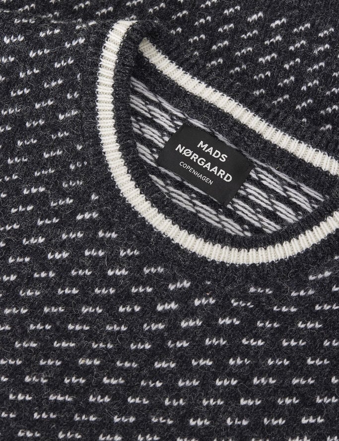Mads Nørgaard - Copenhagen Shetland Gustav Lusekofte Knit Sort