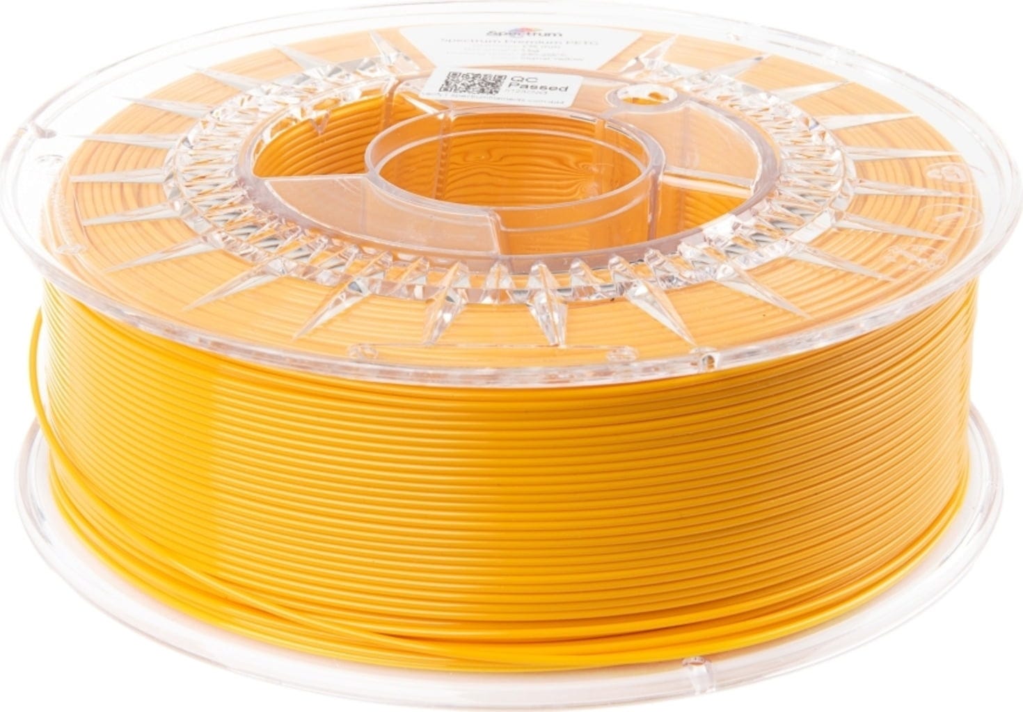 Spectrum  PETG Premium Signal Yellow, 1,75 mm / 1000 g    Vielfältiges Filament mit hoher Transparenz & Temperaturbeständigkeit