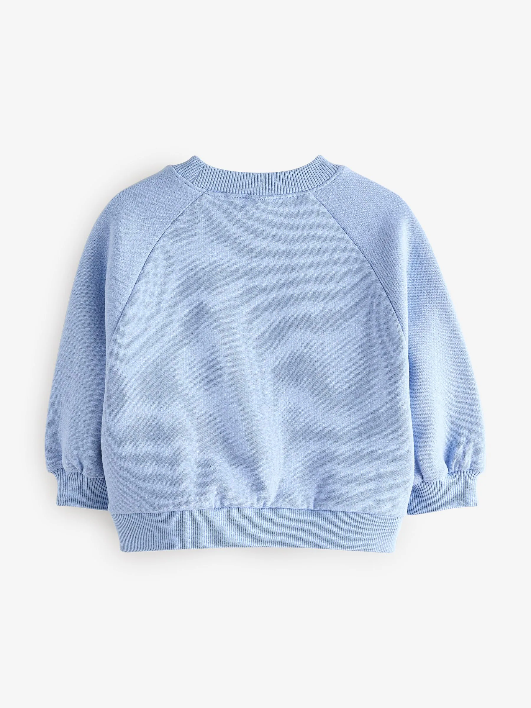 Blauw - Sweatshirt met ronde hals (3 mnd - 7 jr)