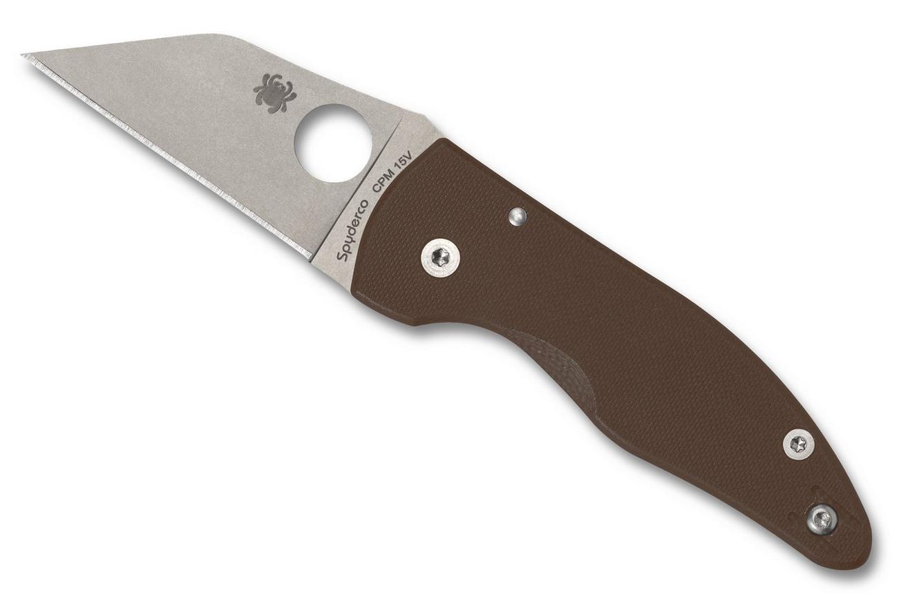 Spyderco MicroJimbo CPM 15V C264GPBN15V Brown G10, Sprint Run zakmes, Michael Janich design