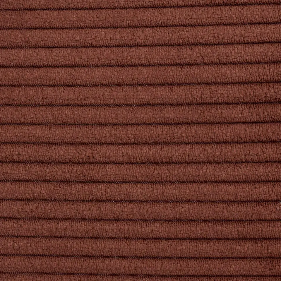 Home Deco Poef - MDF/polyester - bruin terracotta - 76 x 38 cm