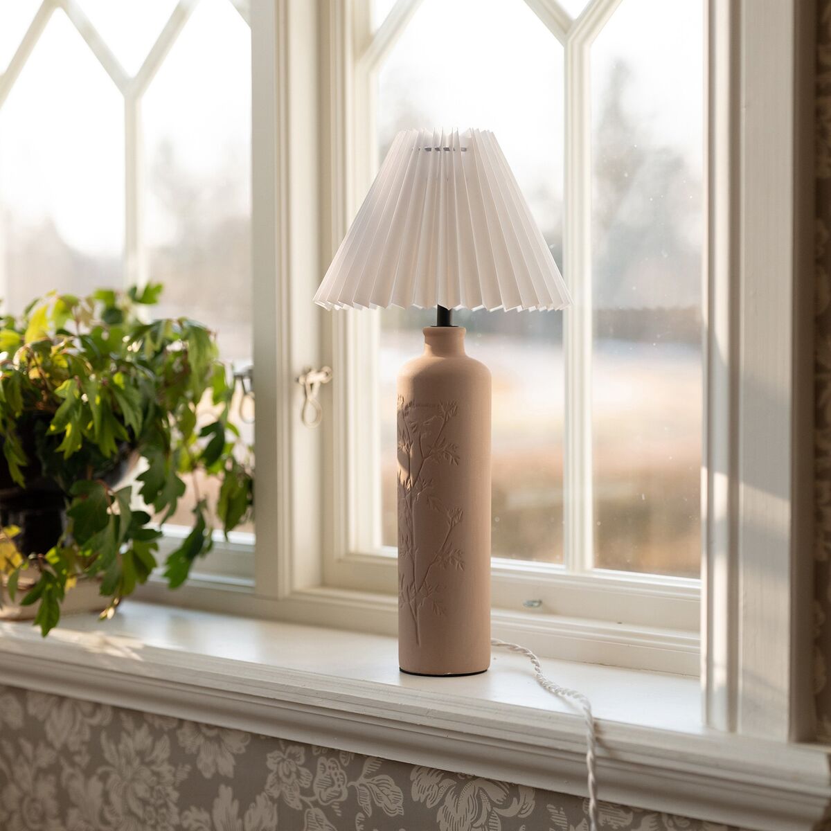 Flora Mud bordlampe, 46 cm