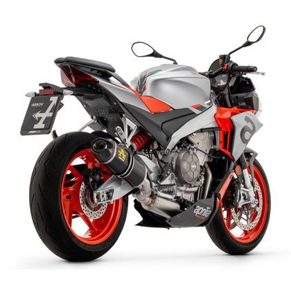 Silencieux Arrow Indy race Alu Dark embout carbone - Gris