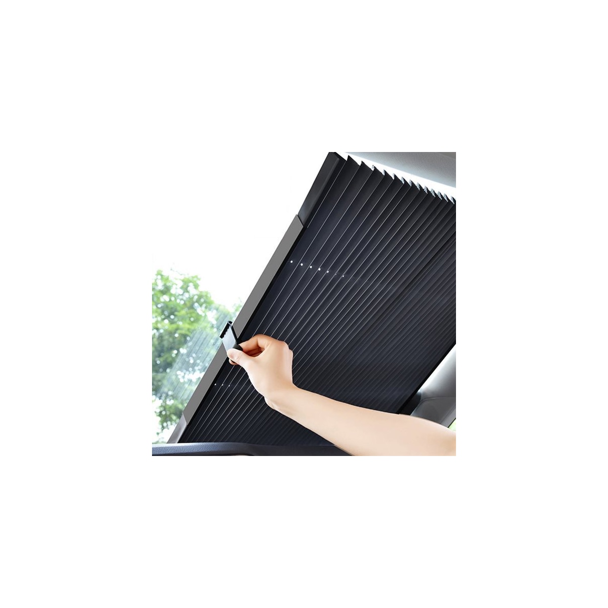 Solgardin for bil 46cm
