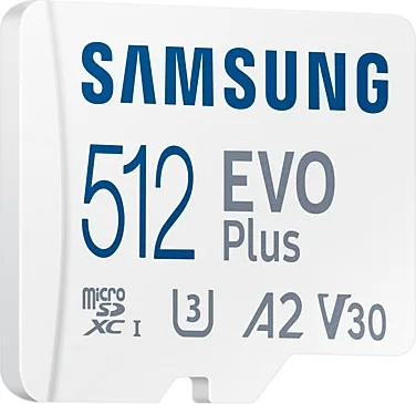 Samsung MicroSDXC EVO Plus 512 Go (2024) Cartes mémoires