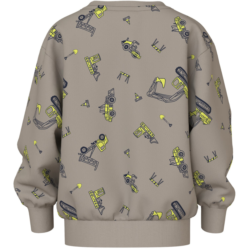 Køb Name It Vintage Khaki Excavator Nmmvildar Ls Nreg Sweat Unb