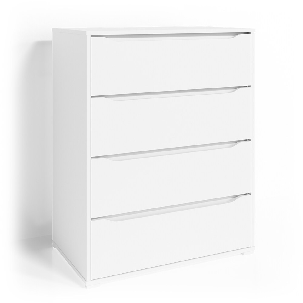 VICCO Kommode RUBEN Weiß 4 Schubladen 80 cm Sideboard Mehrzweckschrank Schrank