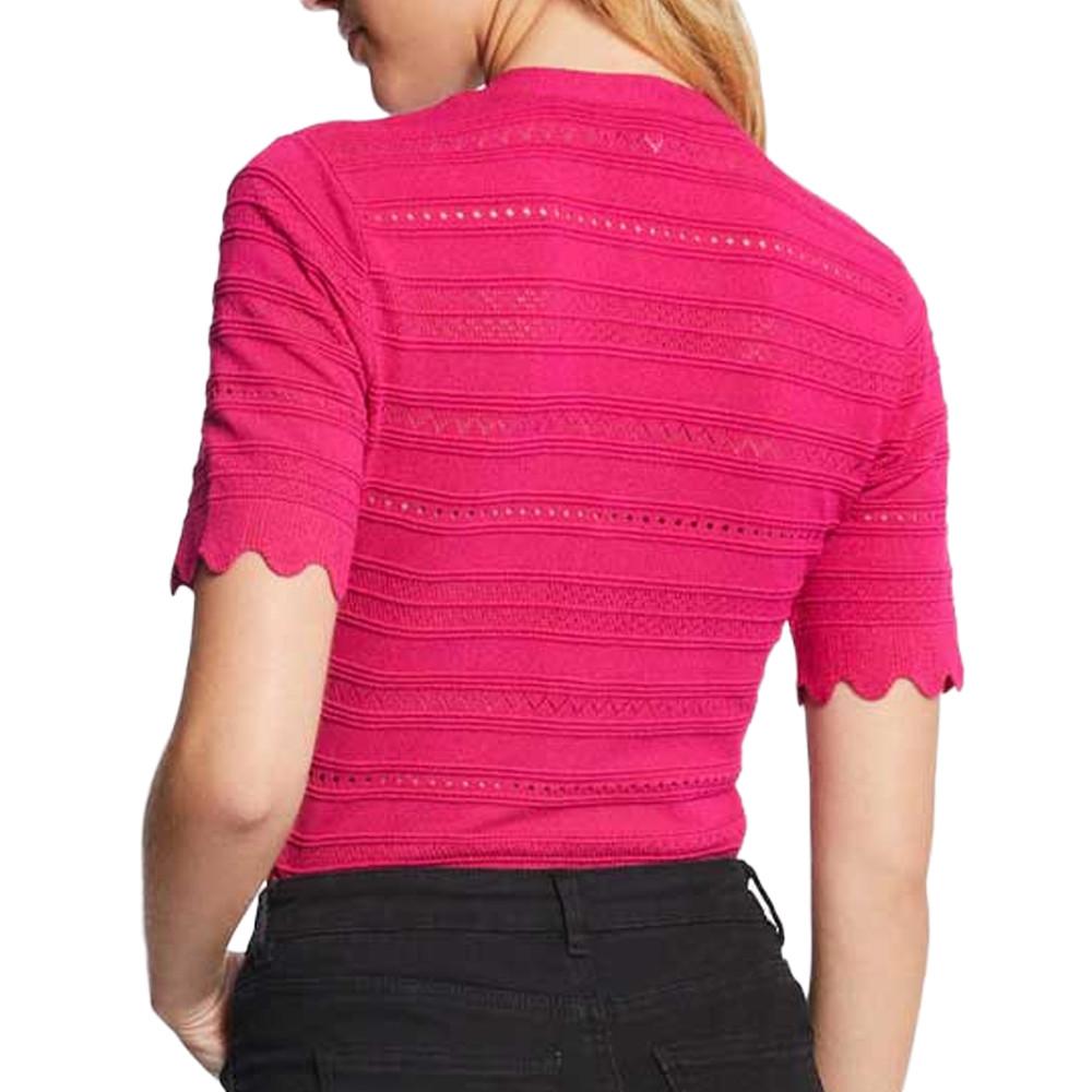 Morgan Pull Manches courtes Fuchsia Femme Morgan ISHI