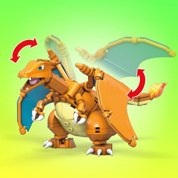 Pokémon - Figurine Charizard Dracaufeu articulée à construire