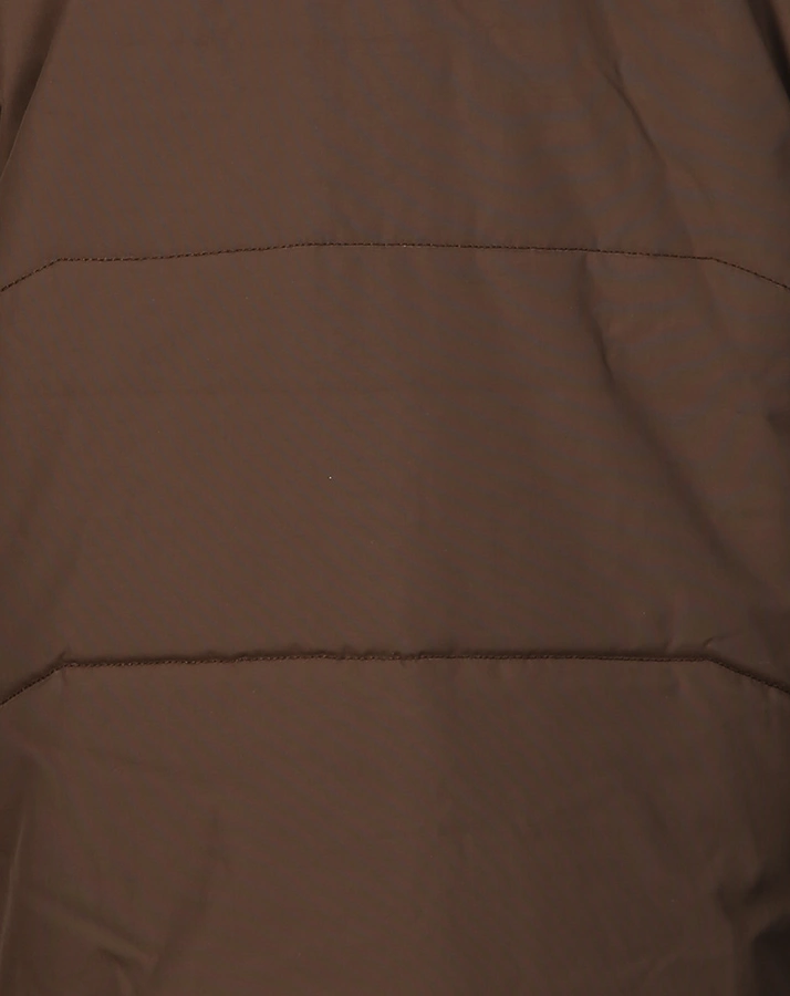 Funktions-Steppjacke MATWELI mit abnehmbarer Kapuze in dunkelbraun
