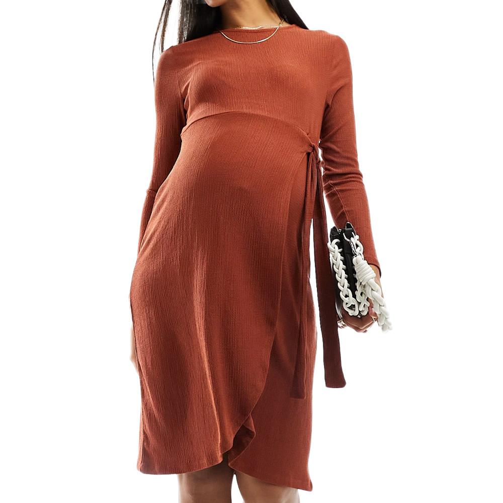 Mamalicious Robe Rouge Femme Mamalicious Susanna