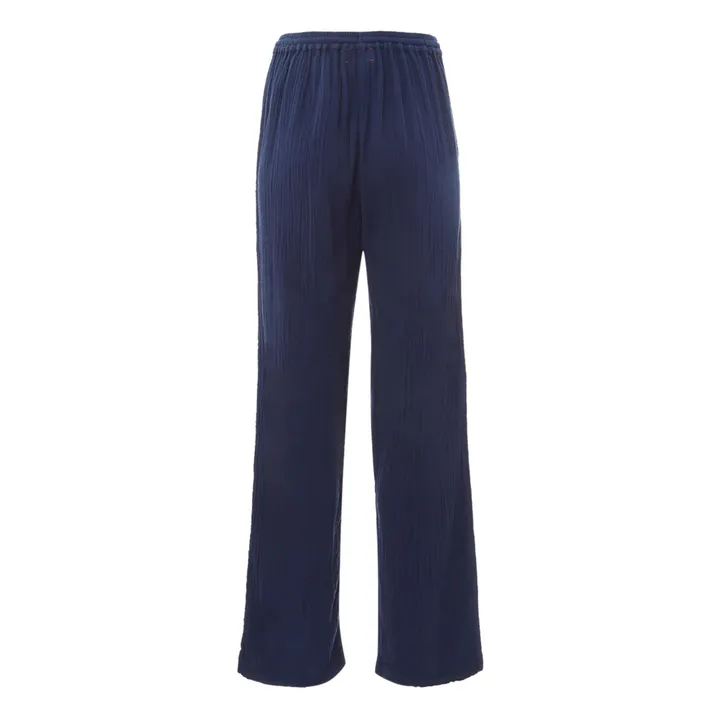 Xirena Pantalon Dylan Gaze de Coton | Bleu nuit