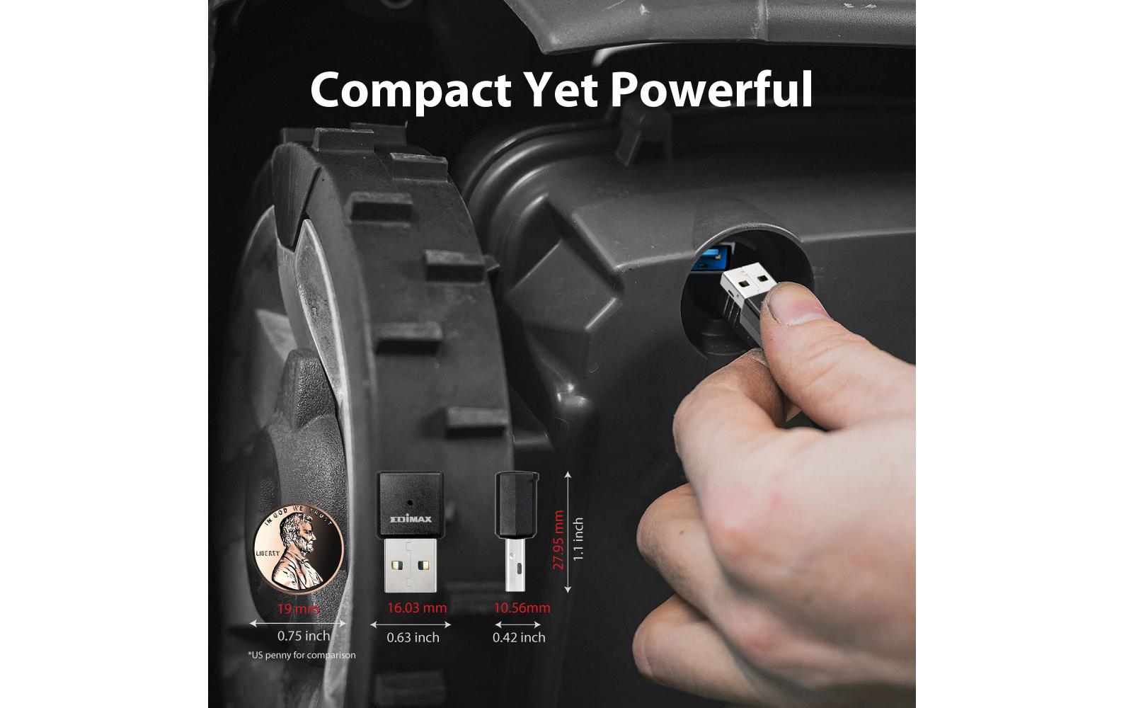 WLAN-AC USB-Stick IEW-7811UTC Industrial<br>Industrieller AC650 Wi-Fi 5 Dualband-USB-Stick