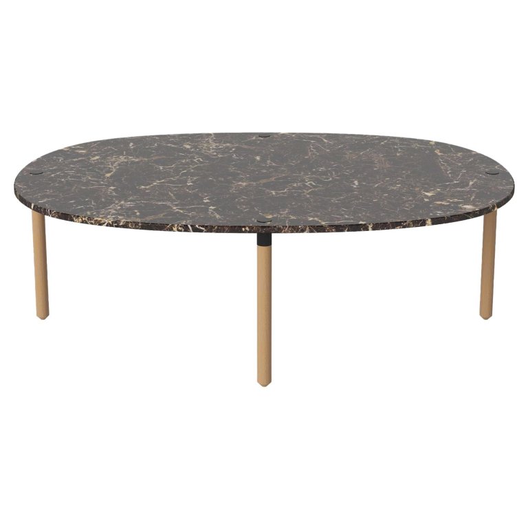 Bolia Tuk salontafel large H35 bruin marmer