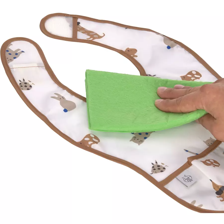 Lässig Lätzchen mit Auffangschutz 2er Pack Little Mateys Royal Blau