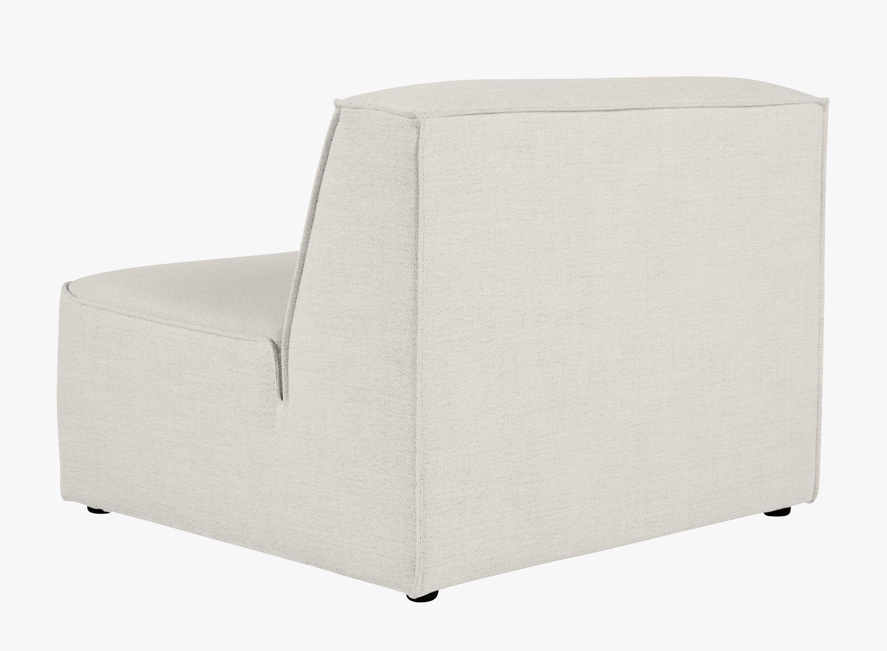 Modulsofa 1,5 seter uten armlener natur - 90x93x73 cm