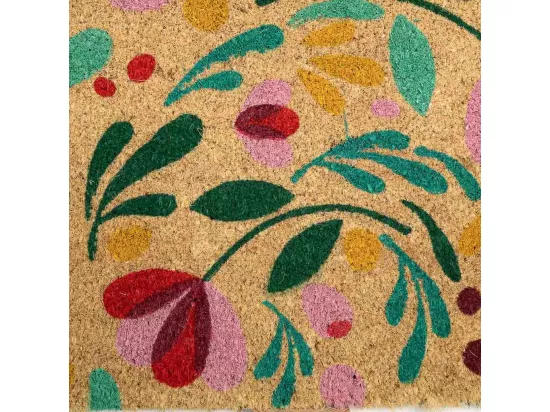 Tapis en PVC imprimé bleu 45x75