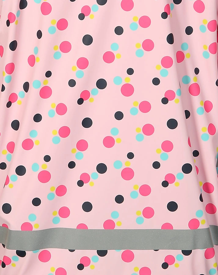 Regenjacke PUNKTE mit Innenfleece in hellrosa