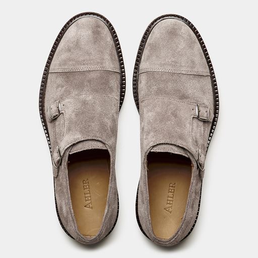 Ahler 11187 Monk Sko, Taupe, 45