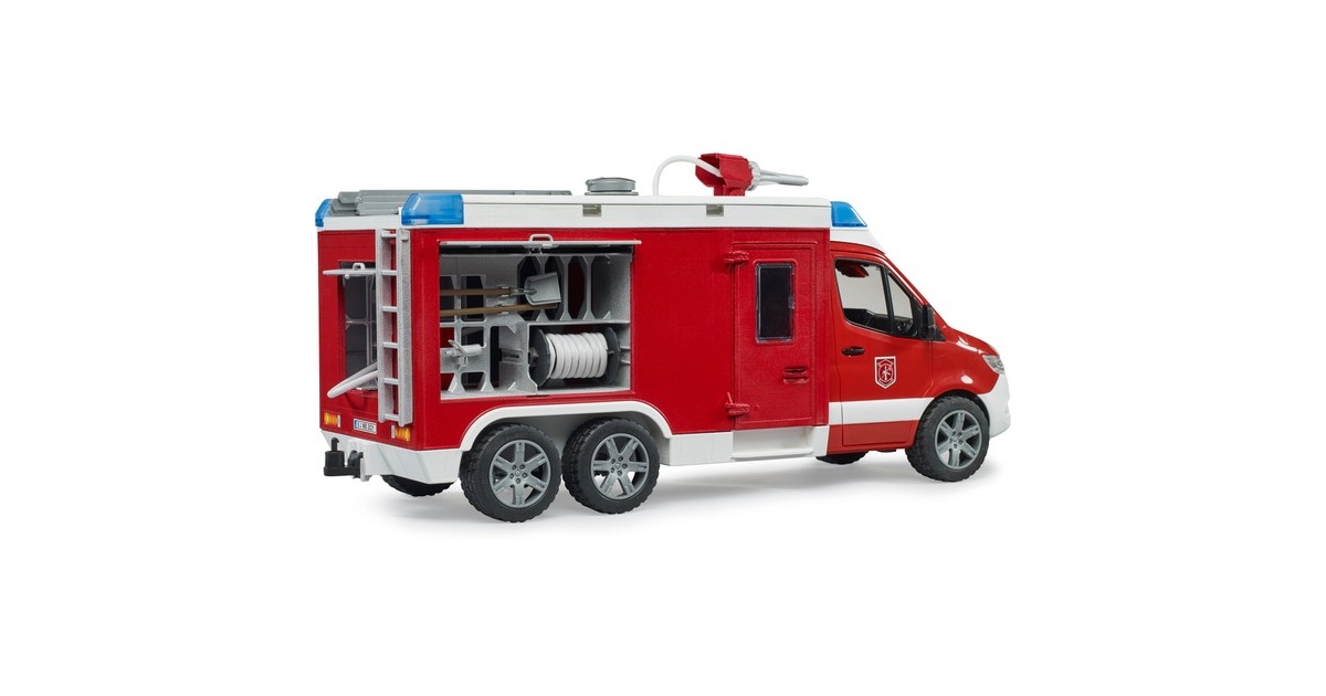 bruderMercedes Benz Sprinter brandweer commandowagen met licht en geluid Modelvoertuig  (02680)