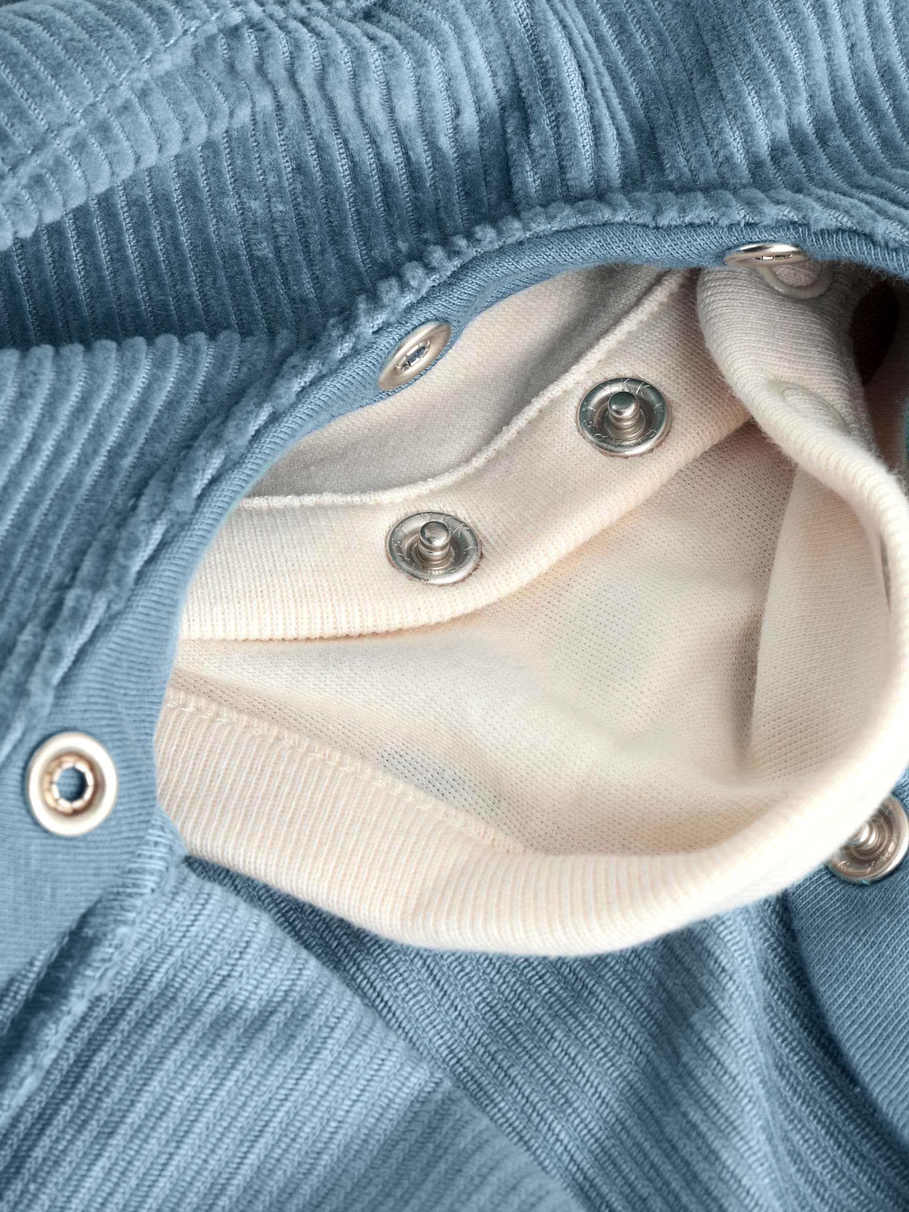 Normaal blauw - Babyset van tuinbroek en rompertje (0mnd-2jr)