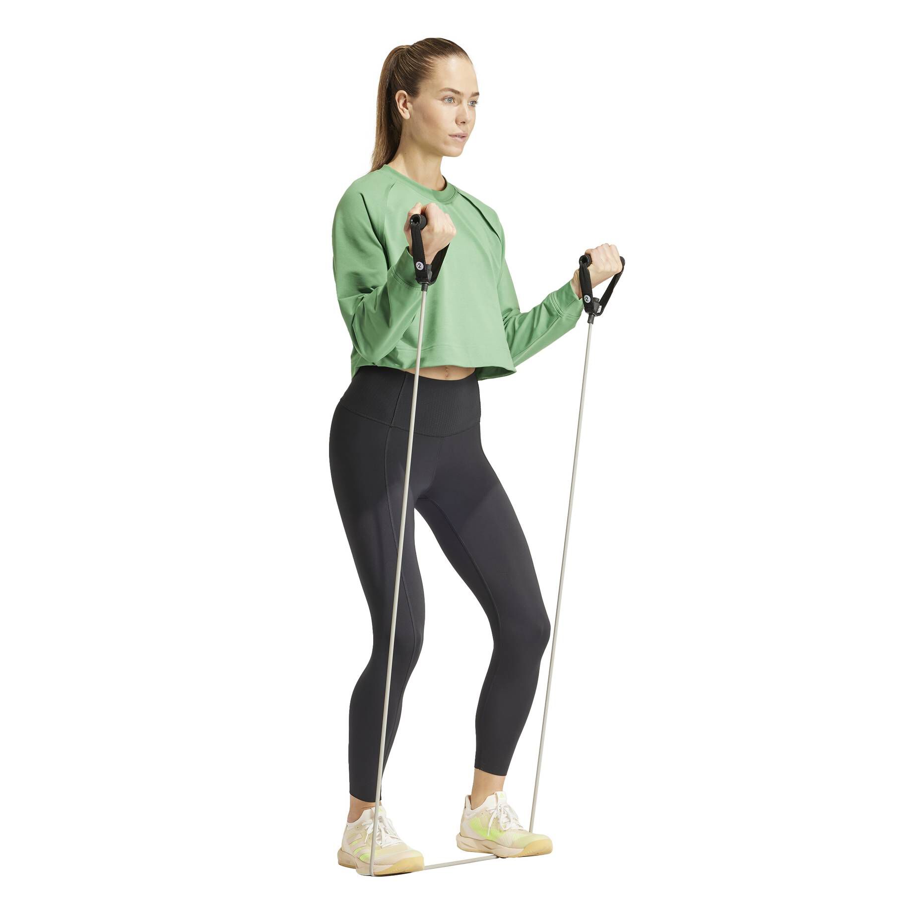 adidas Performance| Damen Sweatshirt POWER COVER UP