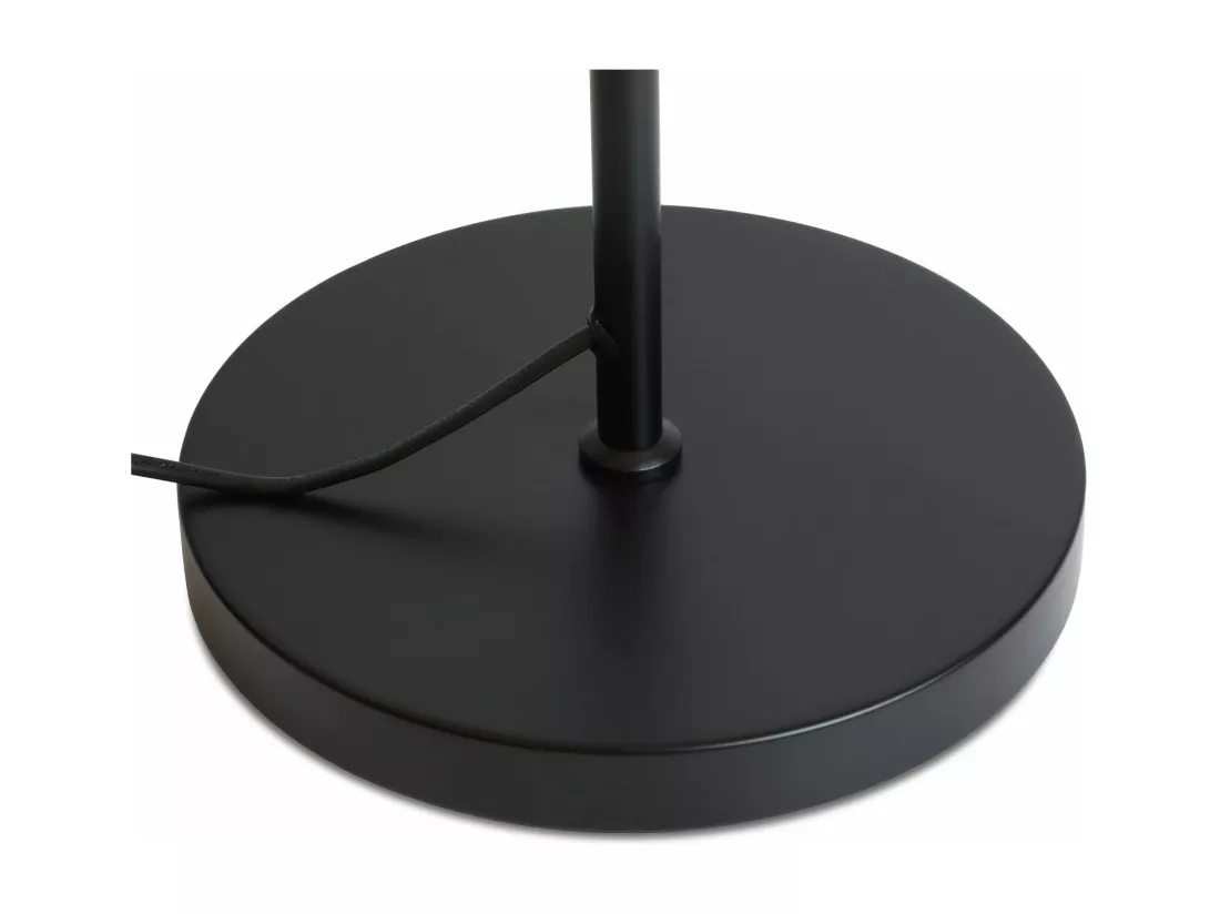 NETTLIFE Lampadaire Salon Vintage Lampadaire noir avec interrupteur à pied Métal industriel E27 Lampadaire design Lampe de salon