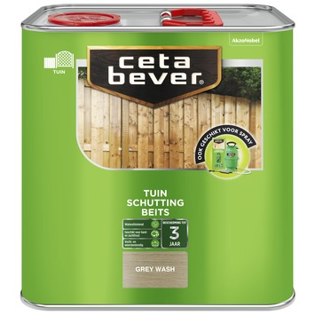 CetaBever Schuttingbeits transparant grey wash 2,5 liter
