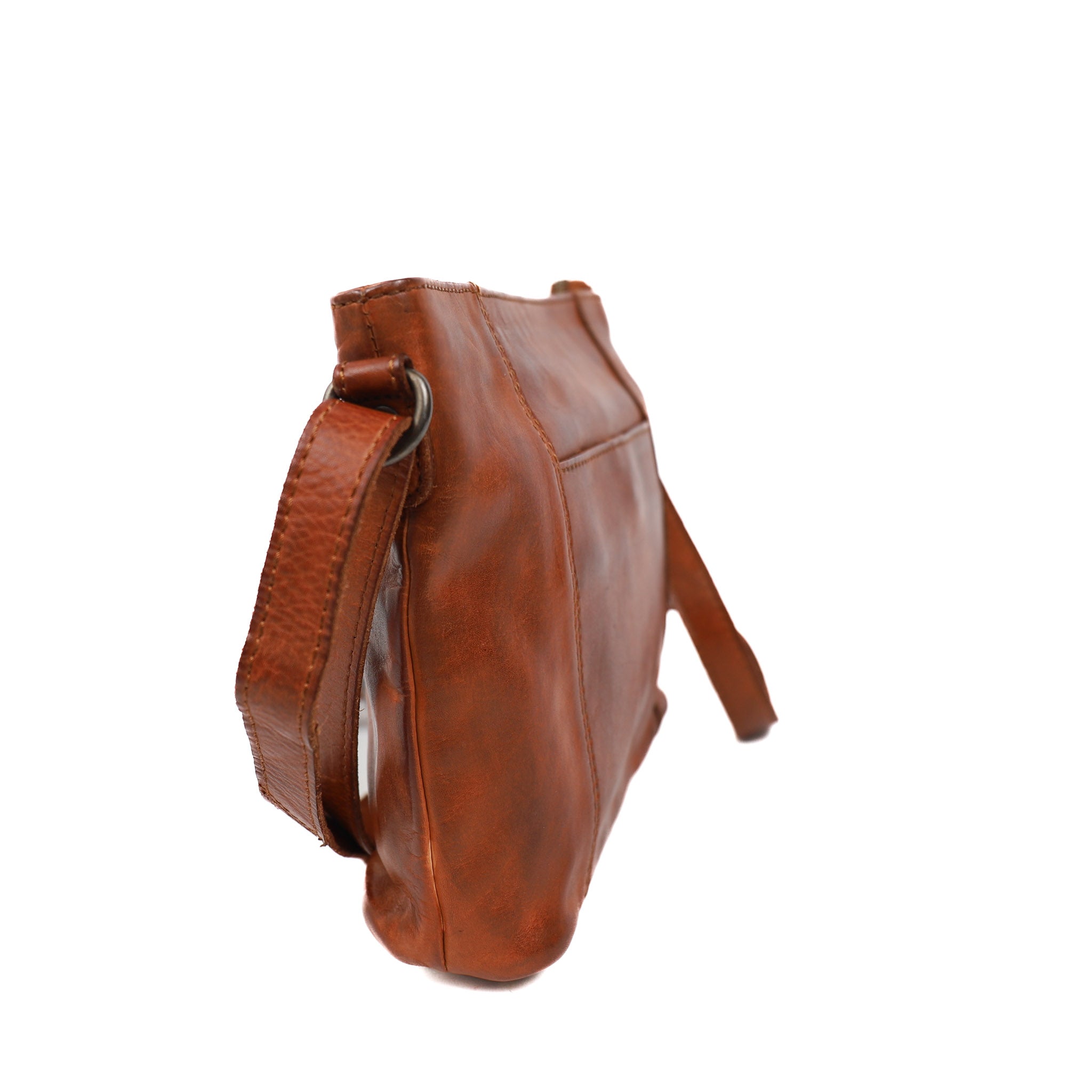 Kleine schoudertas 'Zoë' cognac Cognac
