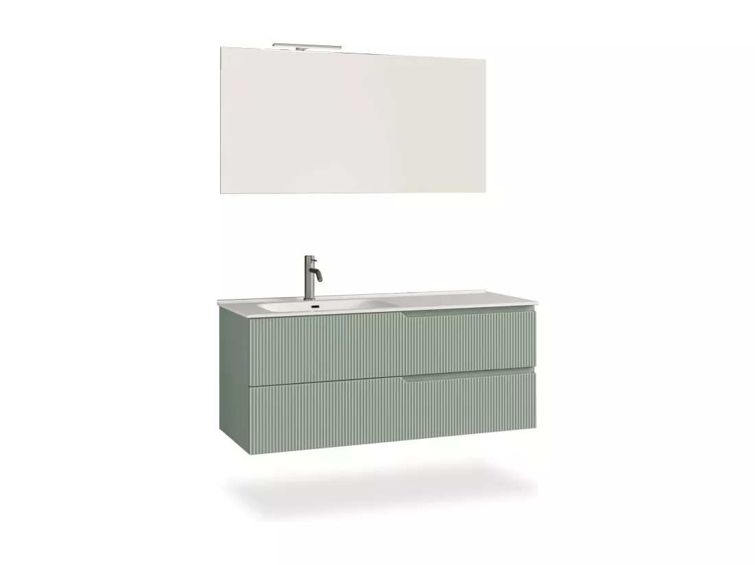 Ensemble salle de bain SX vasque 4 pièces VENERE vert sauge