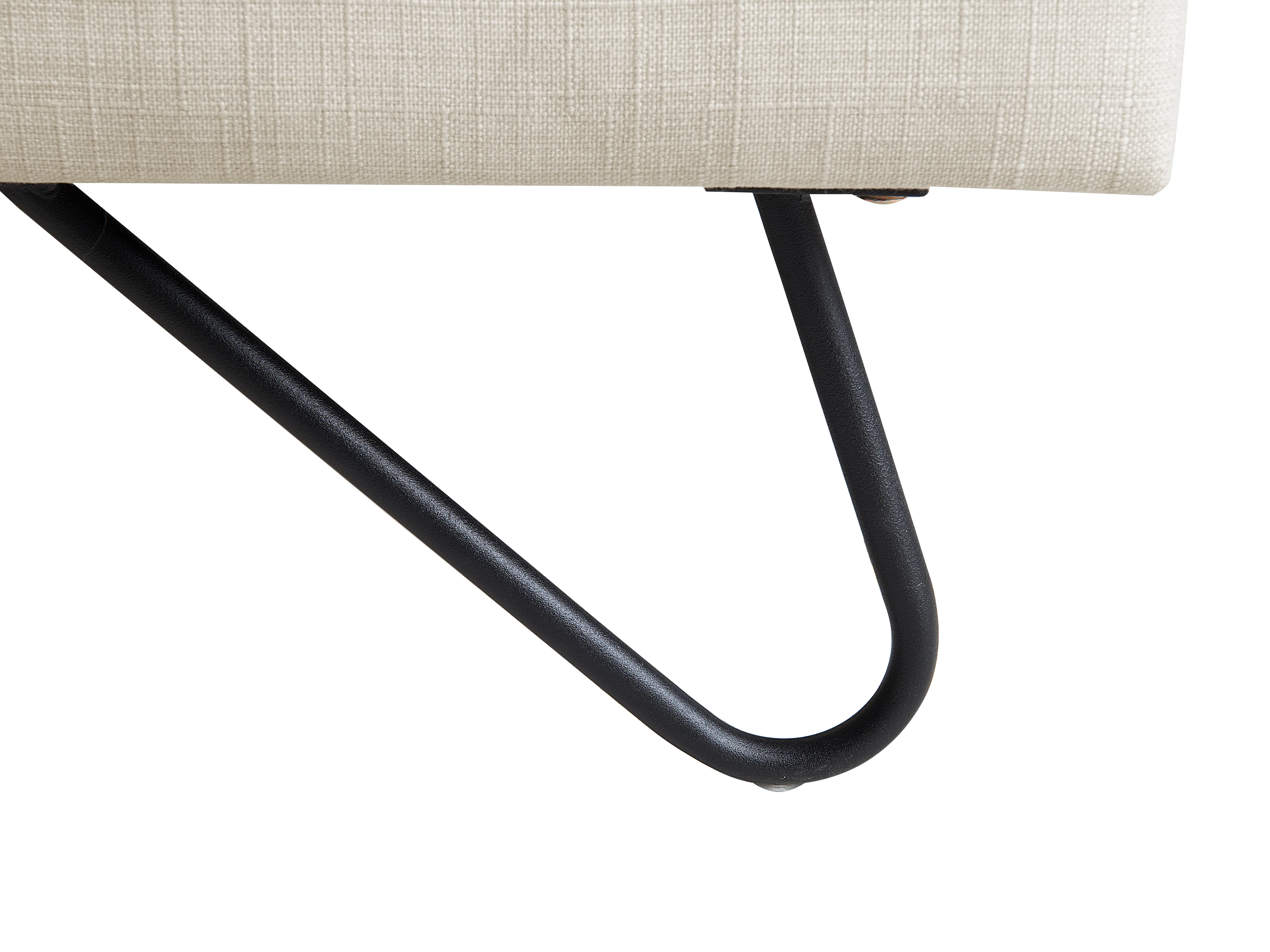 Bed Stof LANNION 180 x 200 cm Lichtbeige