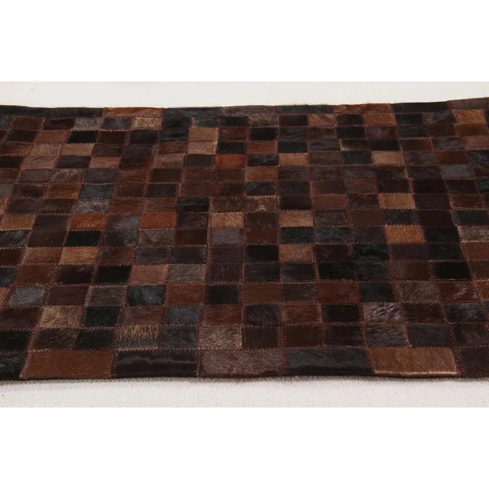 Dutch Lifestyle - Leder - Vloerkleed - 160x230cm - Bruin
