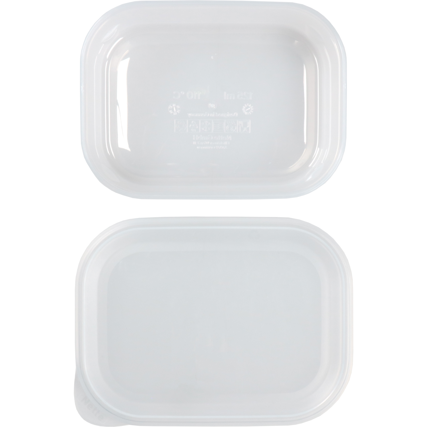 Cup, met deksel, reusable, pP, 125ml, 108x80mm, 29mm, transparant