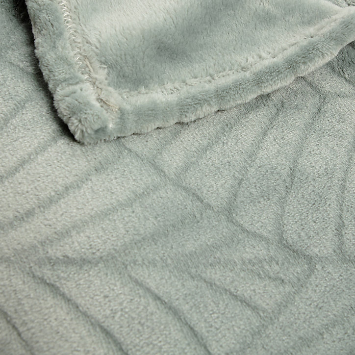 Plaid Avery palm vert JBY Creation L.180 x l.120 cm