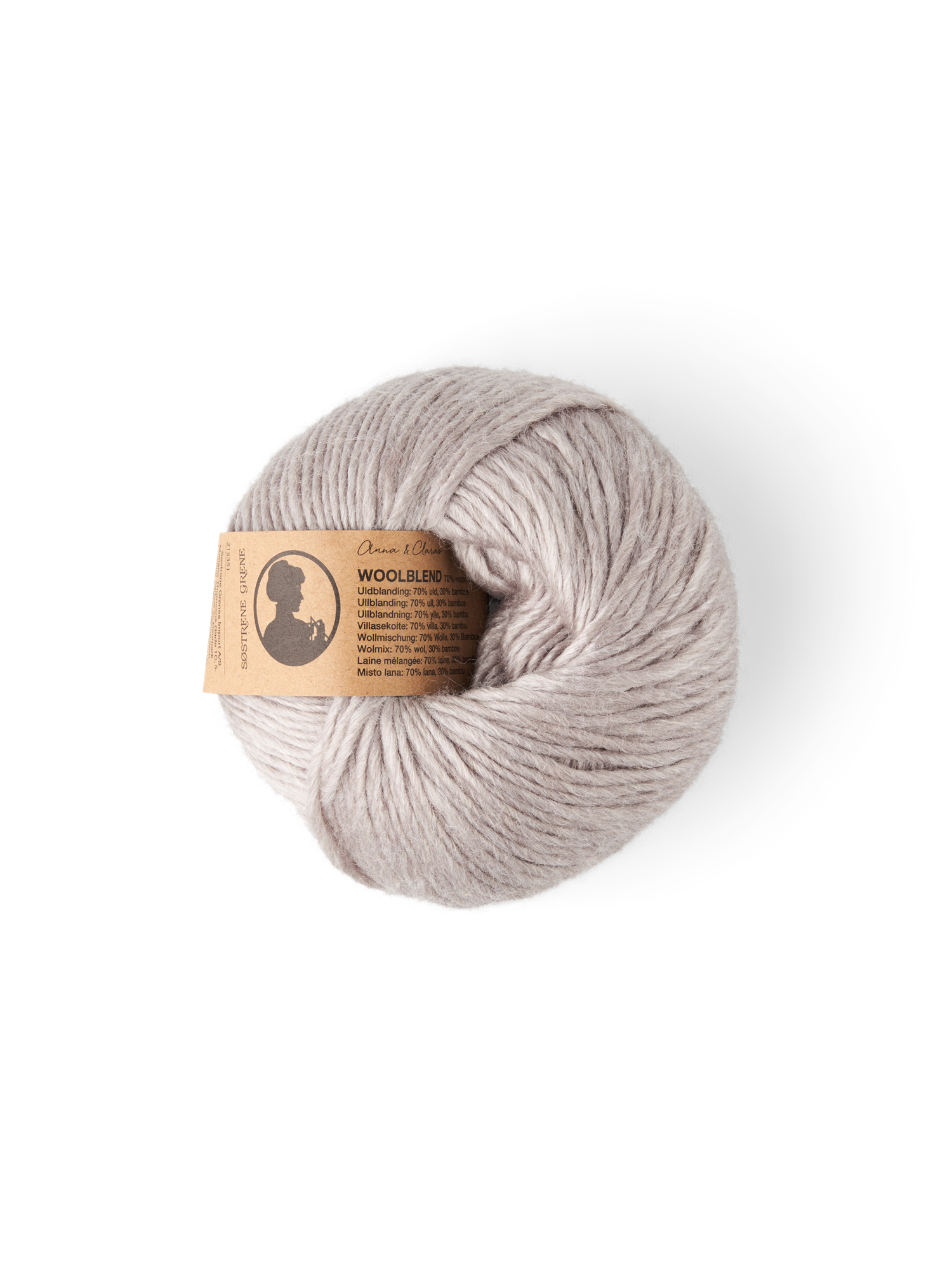 Uldgarn med bambus | Uld/viskose. 50 g = 125 m. | Cool Grey