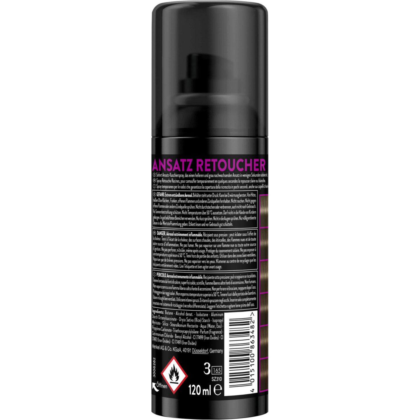 Syoss Retouche Racines Sofort-Ansatz-Kaschierspray Braun