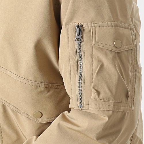 Veste Bomber Col Mouton Clipper Beige