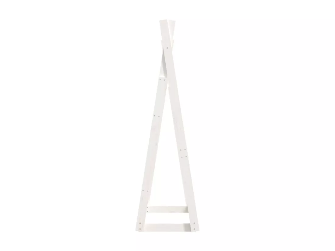 Porte-vêtements Blanc 100x45x150 cm Bois de pin massif