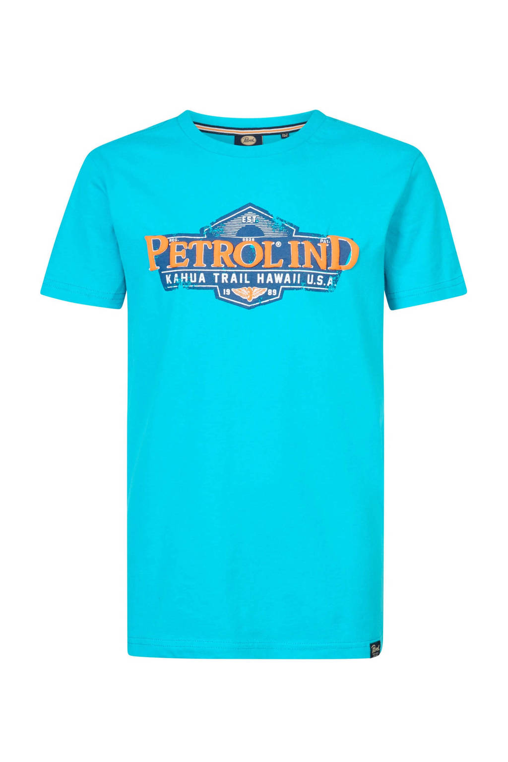 Petrol Industries T-shirt met logo fel blauw