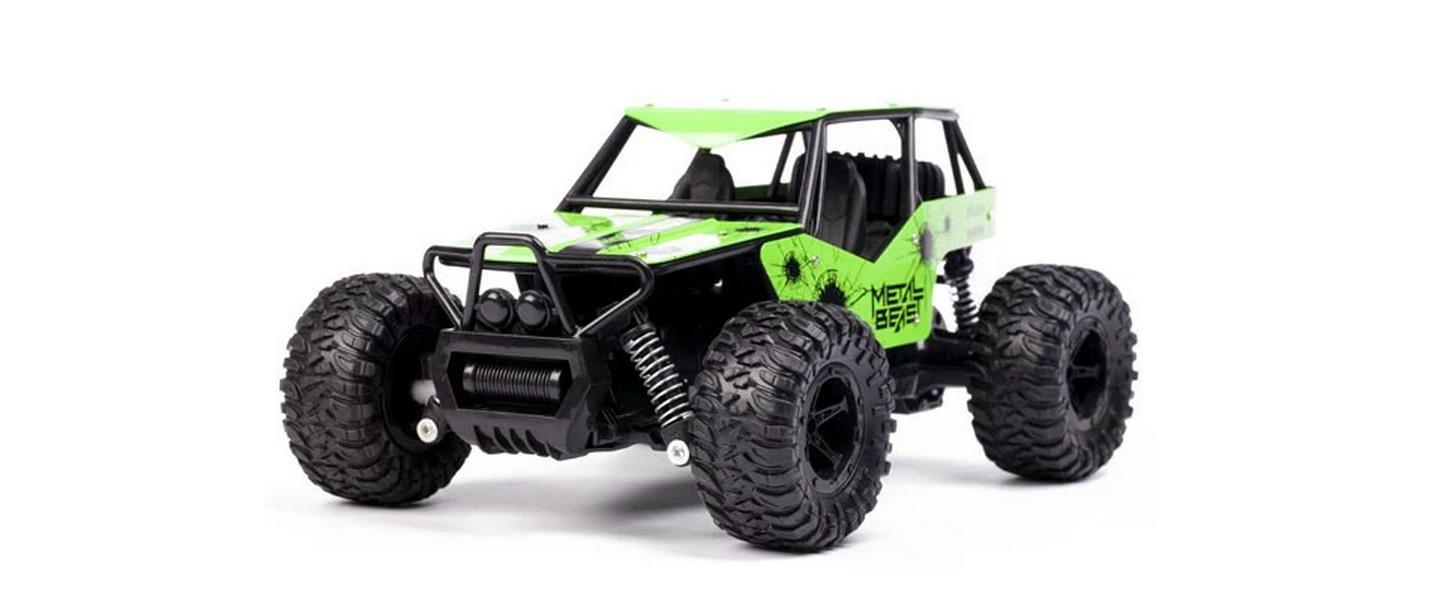 Buggy Metal Beast Grün, 1:16Akku-Betriebenes RC Off-Road Auto für Kinder ab 8 Jahren