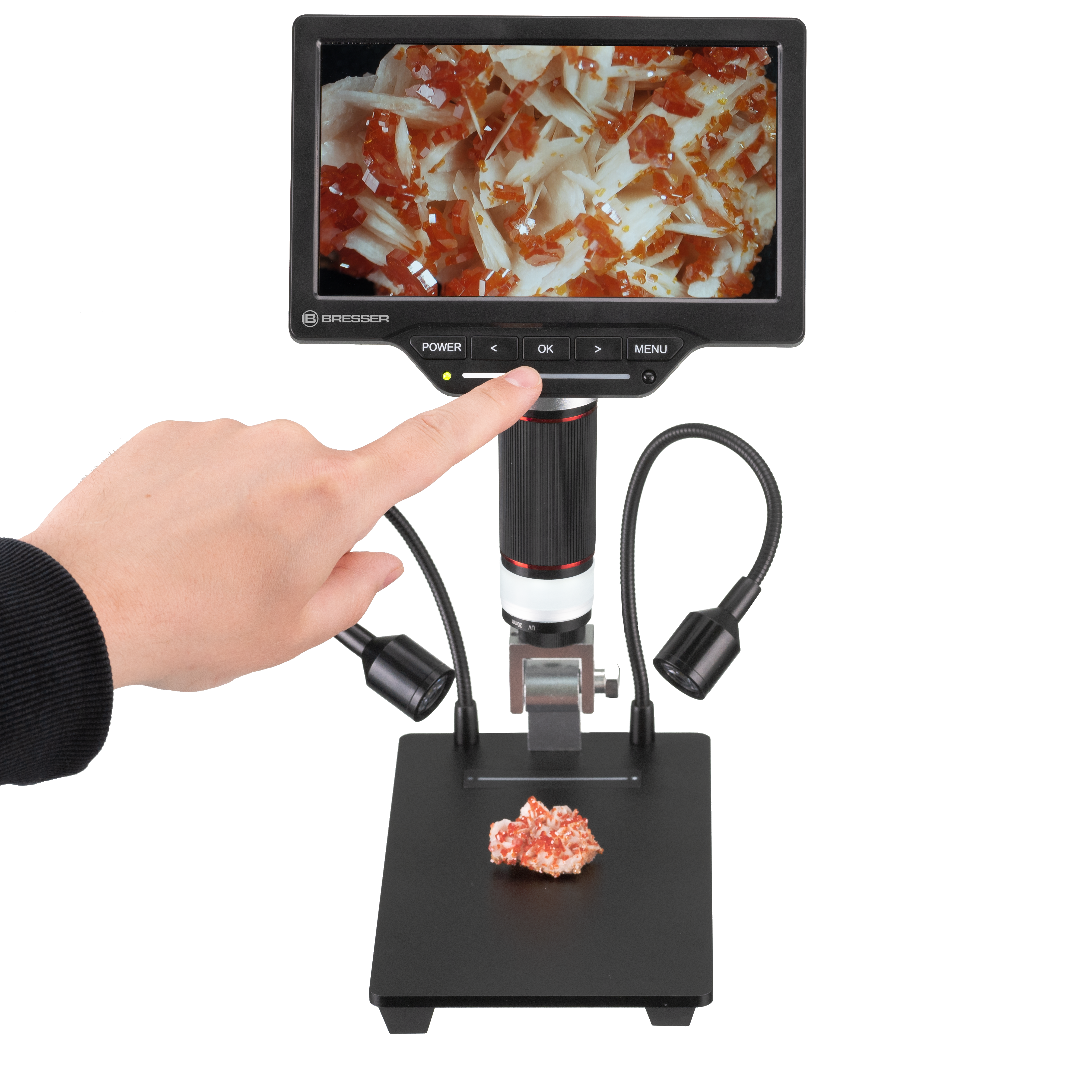 BRESSER WLAN 1.080P Digital-Mikroskop 2L mit LCD-Bildschirm