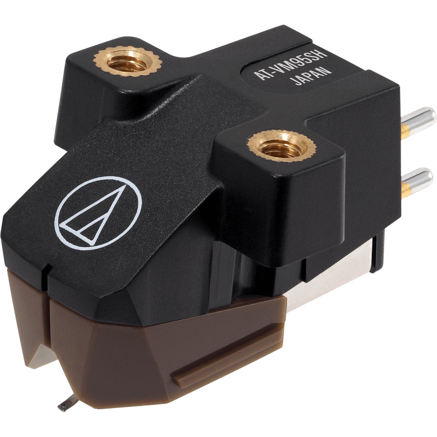 Audio Technica AT-VM95SH/H MM cartridge gemonteerd op headshell, Shibata naald