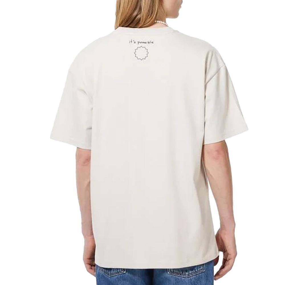 Converse T-shirt Écru Homme Converse Past